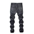 thumbnail image 5 of Ripped Denim Jeans for Boys Boy's Skinny Fit Black Jeans for Boys School Clothes for Boys Kids 7-8 Years Boys Jeans, 5 of 9