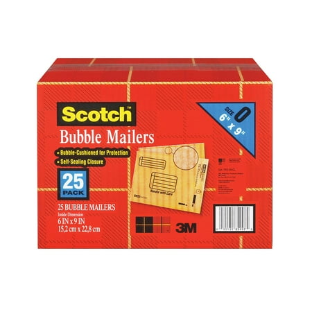 - Scotch Bubble Mailers, Size 0, 6