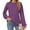 Purple, variant on TEMOFON Womens Long Sleeve Tops Business crew neck Blouses 2024 Casual tunic shirts Lace Work Shirts Fall Clothes blue