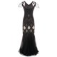 thumbnail image 1 of Vestido pequeño de banquete europeo y americano con lentejuelas y bordado hecho a mano, 1 of 6