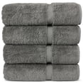 thumbnail image 1 of Toallas Chakir Turkish Linens, 100% algodón, 4 piezas, color gris, 1 of 7
