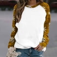 thumbnail image 2 of Enjoytime Valentines Day Womens Sweat Shirts Cute Heart Print Long Sleeve Tops Fashion Casual Pullover Crewneck Sweatshirt Orange L, 2 of 4