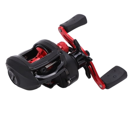 Rupoun BMAX3 Left Hand Baitcasting Fishing Reel 7.1:1 Gear Ratio High Speed Water Drop Wheel Metal Gear Tackle for Saltwater & Freshwater Bass Trout (5.5 inches / 14 cm 7.4 oz / 210 g)