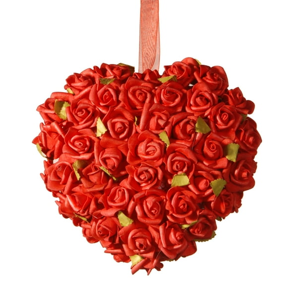 7 in. Valentine Red Rose Heart