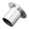 thumbnail image 2 of 2 Pcs Support de Tringle de Garde-Robe en Acier 19-32mm Bride Support de Poteau de Rail Décoration, 2 of 4
