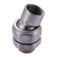 thumbnail image 1 of Luzkey Universal Swivel Joint Shower Head Direct Installation Wall Mounted Shower Nozzle Adapter Adjustable Joint for Bathroom Home Grey, 1 of 8