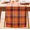 Orange Red, variant on Plaid Fall Thanksgiving Table Runner, Autumn Holiday Rust Orange Table Runners, Harvest Decorations Farmhouse Home Kitchen Dining Party Decor