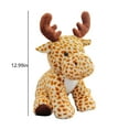 thumbnail image 4 of Stuffed Deer, Spring Decorations For Home Tea Party Deer Animal Graduation Gifts Farmhouse Decor Office Adorable Plush Reindeer Toy Soft Cuddly Cute Moose Kids And Adults Ae E, 4 of 6