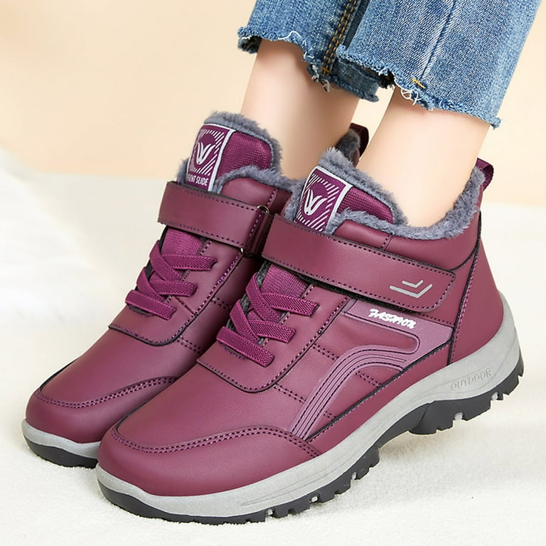 fvwitlyh Ankle Boots for Womens Wide Width Snow Boots with Zipper