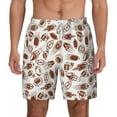 thumbnail image 2 of Picia Rugby Style pattern Mens Swim Trunks with Compression Liner Stretch Beach Shorts Quick Dry with Zipper Pockets No-Chafing Board Shorts-Medium, 2 of 9