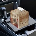 thumbnail image 6 of Yuyamidu Cute PU Leather Tissue Box Cover for Living Room Fall Bathroom Tissue Box Holder with Bottom Belt Waterproof Facial Paper Organizer Dispenser Fall Decoration Gift for Holiday, 6 of 8