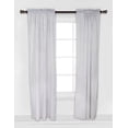 thumbnail image 2 of Bacati - Single Light Filtering Curtain Panel Pin Dots Black on White, 2 of 4