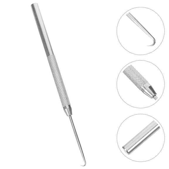 Raindrops Metal Tennis Racket Stringing Tool for Home Use with Comfortable Grip and Versatile Functionality Silver