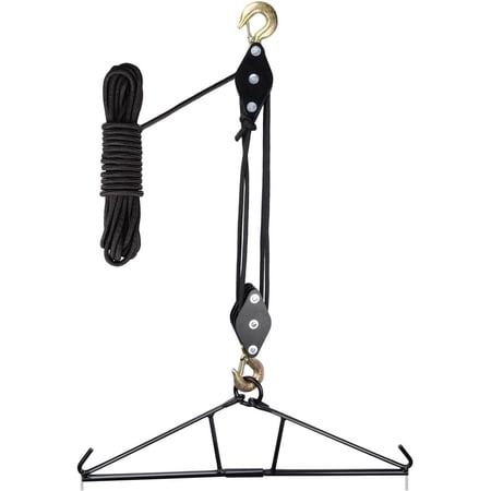 UXCPM-Ideagle Deer Hanger for Skinning Deer Hunting Game Hoist Hanging Gambrel with Pulley Lift System Max to 800LB