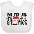 thumbnail image 3 of Inktastic Rolling with My Gnomies Cute Christmas Gnome in Hat Boys or Girls Baby Bib, 3 of 4