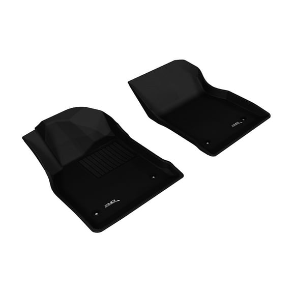 3D MAXpider Custom Fit Kagu Floor Mat (Black) for 2011-2016 Chevrolet Cruze/Cruze Limited - 1ST Row