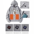 thumbnail image 4 of Sudadera con capucha de manga larga, informal, para exteriores y chaquetas, unisex, con calefacción, recargable por USB, sudadera térmica, lavable, para hombre y mujer, abrigo para mujer, 4 of 5