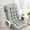 Gray, variant on Konghyp Solid Color Cushion Office Cushion Comfortable Thickened Recliner Rocking Chair Cushion Multi-Purpose Floor Pillow for Relaxing, Stylish Soft Seating Experience
