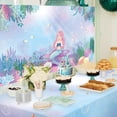 thumbnail image 4 of Cheerland Fabric Mermaid Party Backdrop, Under The Sea Decoration, 1 Piece, 4 of 7
