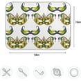 thumbnail image 4 of FREEAMG Mardi Gras Holiday Absorbent Dish Drying Mat Microfiber Large Kitchen Countertop Table Protector Multi-Purpose Counter Rack Sink Drainer Pad 16"x18", 4 of 6