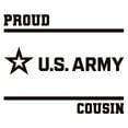 thumbnail image 3 of CafePress - Proud Army Cousin Black Baseball Jersey - Cotton Baseball Jersey, 3/4 Raglan Sleeve Shirt, 3 of 4