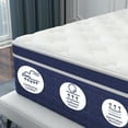 thumbnail image 3 of Twin Mattress, 12 inch Pocket Springs with Gel Memory Foam, Hybrid Mattresses in a Box, 3 of 7