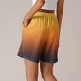 thumbnail image 3 of biudgviw Women's Gradient Casual Shorts Drawstring Elastic Waist Summer Shorts Loose Trendy Lounge Shorts with Pockets, 3 of 5