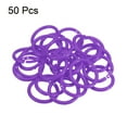thumbnail image 3 of Unique Bargains 1.1' OD 0.8' ID Loose Leaf Rings Binder Ring Plastic for Book DIY Scrapbook Notebook, Purple 50 Pack, 3 of 5