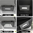 thumbnail image 3 of ZHAOCHENG paquete de soporte para caja de pañuelos para visera de coche, servilletero de cristal brillante, caja de pañuelos de piel sintética para asiento trasero, accesorios de coche para mujer, dia, 3 of 5