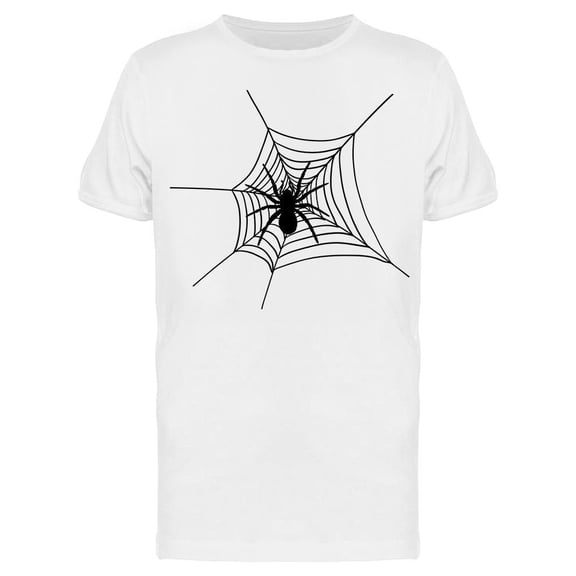 Black Spider On Crooked Web Tee Men's -Image by Shutterstock