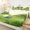 thumbnail image 3 of Homewish Cartoon Golf Sports Twin Sheet Sets, Ball Game Lover Twin Fitted Sheet, Teens Kids Boys Girls Flat Sheet, Breathable Home Decor, 3-Piece, 3 of 7