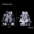 thumbnail image 3 of Fridja 3D Crystal Puzzle Jig-saw Clear Twelve 12 Constellation Astrolog Flash LED Light, 3 of 6