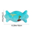 thumbnail image 3 of Juguete masticable de peluche chirriante para perros y gatos con chirriador oculto, tela suave y duradera, 16x7 cm, juguete interactivo para aliviar el aburrimiento de mascotas pequeñas, 3 of 9