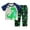 /A85Green571, variant on Child Kids Home Wear Short Sleeve O-Neck Cartoon T Shirt Trousers Sets Outfit Sets Clothes Sets Holiday Clothing