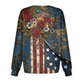 thumbnail image 5 of 4th Of July Trendy Jackets for Women 250th Anniverasry Funny Floral Flag Printed Scrub Jacket Nursing Uniform Shirts with Pockets, 5 of 5