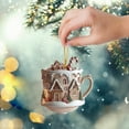 thumbnail image 4 of Adornos Para El Árbol De Navidad En Forma De Taza De Café | Adornos Navideños De Acrílico 2D Con Motivo De Chocolate Caliente Y Nieve | Colgante Decorativo Para El Árbol De Navidad Con Motivo De Cho, 4 of 4