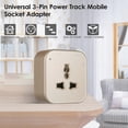 thumbnail image 2 of Universal 3-Pin Track Sockets Power Track Socket Outlet Versatile Electric Mobile Track Socket Power Track Adapter, 2 of 5