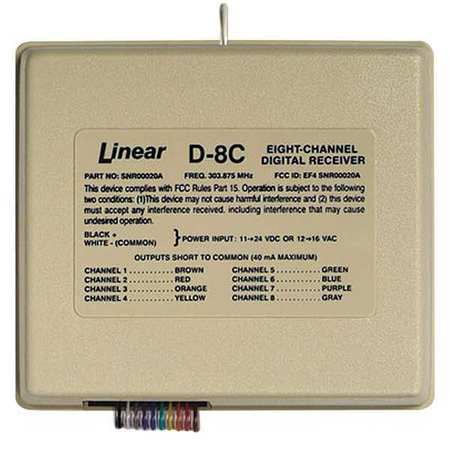 LINEAR D-8C Eight-Channel Receiver,304 MHz
