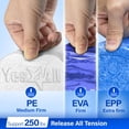 thumbnail image 2 of Yes4All Half Foam Rollers for Physical Therapy, Soft Density Round PE Foam Roll for Back Massage, Yoga Exercise - 24 inches, 2 of 6