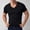 Black, variant on Ice Silk V Neck Short Sleeve Tees for Men Lightweight Breathable Stretchy Flex Soft Raglan Shirts Summer Casual Daily Training Tops