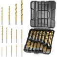 thumbnail image 2 of Juego de brocas helicoidales Timcorr 99 piezas recubiertas de titanio, 2 of 7