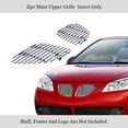 thumbnail image 3 of APS Compatible with Pontiac G6 2005-2009 Main Upper Stainless Steel SS Chrome Billet Front Grill Grille Insert P85158A, 3 of 7
