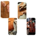 thumbnail image 4 of Ctnporpo Crafted Leather Violin & Keychain Miniature Musical Instrument Keychain Style Leather Keychain Hanging Ornaments​​, 4 of 6