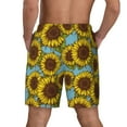 thumbnail image 2 of Rocae Sunflowers for Men's Swim Trunks Quick Dry With Two Side Pockets and One Lined Patch Pocket3X-Large, 2 of 9