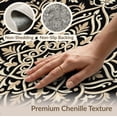 thumbnail image 6 of ODIKA 9'x12' Washable Area Rug Boho Vintage Floral Scroll Border Accents Oriental Medallion With Playful for Dining Room, Basement, Large Office, Non-Slip Chair-Friendly, 6 of 7