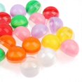 thumbnail image 5 of 100pcs/pack Plastic Empty Toy Vending Capsules Half Clear Half Color Round Ball, 5 of 5