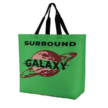 Planet T-shirt GALAXY Women s Casual Shoulder Bag Shopping Bag Lady Handbag Eco Reusable Large Tote Shopper Storage Bags