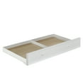 thumbnail image 1 of 41" X 75" X 11" Weathered White Washed Gray Wood Trundle (Twin), 1 of 1