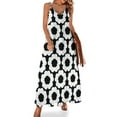 thumbnail image 1 of Vestido sin mangas con patrón africano circular, vestidos de noche para mujer , ropa de playa para mujer, 1 of 7