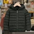 thumbnail image 6 of UQJfacai Boys Girls Hooded Puffer Jackets Warm Quilted Winter Coat Lightweight Down Jacket Kids Outerwear Padded Coat 4-15 Years, 6 of 6